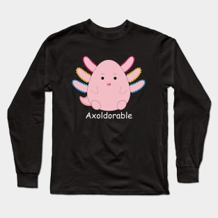 Axolotl Cutie Pansexual Long Sleeve T-Shirt